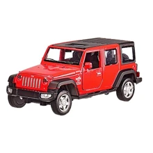 Машинка металлическая АвтоПром Jeep Wrangler Rubicon 6616 красная (6616(Red)): Тип Готовая модель