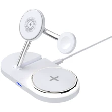 Зарядний пристрій ArmorStandart Wireless Charger H101 3 in 1 Magnetic White (ARM78102): Особливості MagSafe, Для Apple Watch
