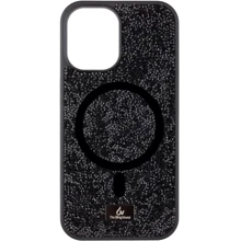 Чехол для iPhone Bling World Rock Diamond with MagSafe Black for iPhone 16: Цвет черный