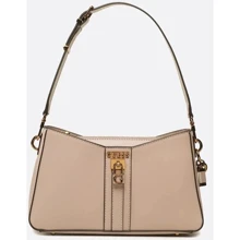 Женская сумка багет GUESS GINEVRA ELITE SHOULDER BAG бежево-розовая (HWVZ8734180-RWO): Пол Женский