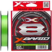 Шнур YGK X-Braid Braid Cord X8 150m # 1.0 / 0.165mm 20lb / 9.1kg (5545.03.58): Тип Шнур