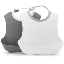 Нагрудник Twistshake Pastel Grey White 2шт (78597): Производитель Twistshake