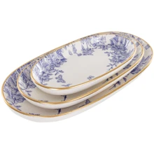 Страва Alba ceramics Butterfly набір 3 шт. 17 см 25 см 30 см (769-005): Тип Набор блюд