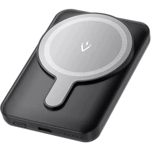 Зовнішній акумулятор Vention Power Bank 5000mAh Magnetic Wireless 5000mAh 20W Black (FHSB0): Ємність батареї, мАг 5000