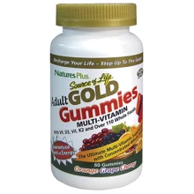 Natures Plus Source of Life Gold Gummies Multi-Vitamin 60 gummies Мультівітаміни для дорослих, мікс: Тип мультивітаміни