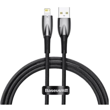 Кабель Baseus USB Cable to Lightning Glimmer Series Fast Charging 2.4A 2m Black (CADH000301): Тип USB Cable - Lightning