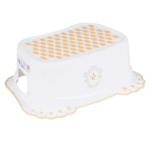 Підставка для ніг Tega Baby Royal з протиковзкою гумою Біло-золотою (RL-006-103-Z): Колір белый