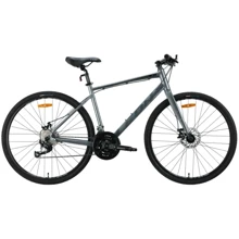 Велосипед Leon HD 80 DD 28" 19" сірий з чорним (матовий) 2024 (OPS-LN-28-043): Матеріал рами Алюминий