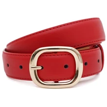 Жіночий ремінь Borsa Leather червоний (CV1ZK-112r-red): Стать Женский