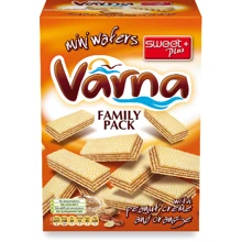 Мини-вафли Sweet Plus VARNA FAMILY с арахисовым кремом и вкусом апельсина 260 г (1110322): Тип Вафли