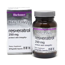 Bluebonnet Nutrition Resveratrol, 250 mg, 60 Vegetable Capsules (BLB0877): Вид Неферментные