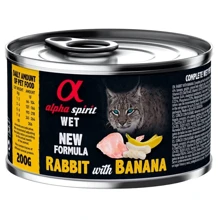 Влажный корм Alpha Spirit для котов Rabbit with Banana с кроликом и бананом 200 г (as969022): Тип Влажный корм