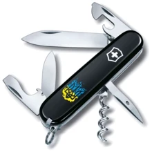 Мультитул Victorinox Spartan Ukraine 91мм/12 функций/черный /огненный Трезубец (1.3603.3_T0316u): Тип мини-мультитул