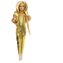 Кукла Barbie Fashionistas Модница в золотистом комбинезоне (HRH19): Возраст от 3 лет