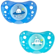 Пустышка Chicco Physio Air силиконовая от 16 до 36 месяцев Голубая 2 шт (75034.21.00.00): Возраст старше 16 месяцев