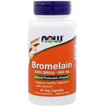 NOW Foods Bromelain 500 mg 120 caps: Форма выпуска Капсулы