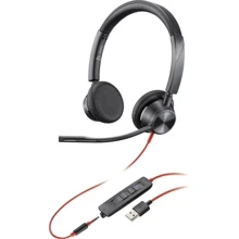 Навушники Plantronics Blackwire 3325-M USB-A (214016-01): Тип конструкції накладные
