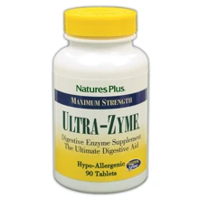 Natures Plus Ultra-Zyme 90 tabs Комплекс для улучшения пищеварения: Тип Другие энзимы
