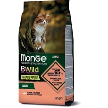 Сухой корм беззерновой Monge Cat Bwild Grain Free со вкусом лосося 1.5 кг (70012072): Тип Сухой корм