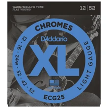 Струна для гитар Струны D`ADDARIO ECG25 XL XL CHROMES LIGHT (12-52): Тип Комплект струн