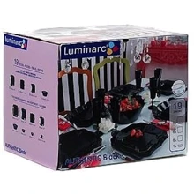 Столовый сервиз Сервиз Luminarc Authentic Black E6196 (19 пр.): Количество персон 6