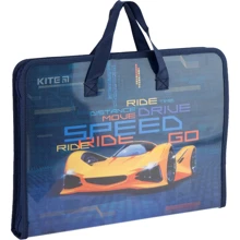 Папка-портфель Kite на блискавки, 1 від., A4 Kite, Fast Cars k20-202: Тип Портфель