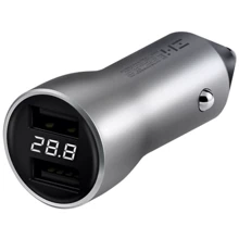 Зарядний пристрій Xiaomi ZMI USB Car Charger 2xUSB PowerCruise Display 18W Silver (AP621): Особливості Швидка зарядка