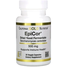 California Gold Nutrition EpiCor Dried Yeast Fermentate Эпикор сухой дрожжевой ферментат 500 мг 30 вегетарианских капсул: Форма выпуска Капсулы