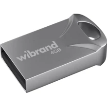 USB-флешка Wibrand 4GB Hawk USB 2.0 Silver (WI2.0/HA4M1S): Стандарт USB USB 2.0