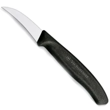 Кухонний ніж Victorinox SwissClassic Shaping 6см чорний (6.7503): Лезо нержавіюча сталь