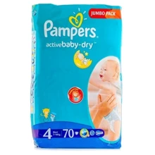 PAMPERS Active Baby-Dry Maxi (7-14 кг) Jumbo Pack 70: undefined undefined