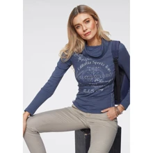 Лонгслив KangaROOS 33655602 L-XL синий: Состав Полиэстер, Хлопок