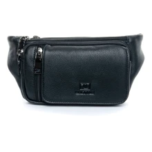 Мужская поясная сумка Bretton черная (32320 black): Пол Женский
