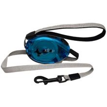 Поводок-рулетка Flamingo Dogx2GO Belt Glassy S для собак до 12 кг светоотражающая лента 2 м синий: Тип шнура Лента