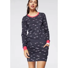 Платье KangaROOS 11929720 44 синее повседневное до середины бедра: Состав Хлопок