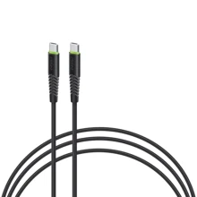 Кабель Intaleo Cable USB-C to USB-C 18W 1.2m Black (CBFLEXTT1): Тип USB-C - USB-C