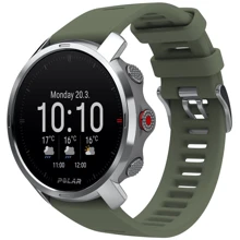 Смарт-часы Polar Grit X Green M/L (725882054230): Дисплей 1.2" (240х240)