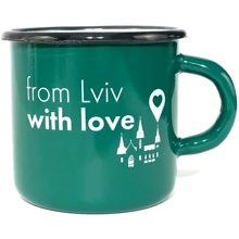 Чашка PAPAdesign From Lviv with love темно зелений: Виробник PAPAdesign