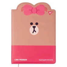 Щоденник шкільний YES PU жорсткий Line Friends (911472): Виробник YES