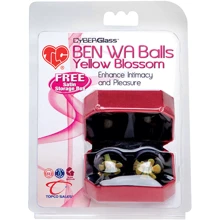 Вагинальные шарики TLC CyberGlass Ben Wa Balls, желтый: Для кого Для женщин