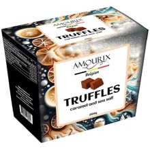 Цукерки Amourix Belgian Truffles Caramel&Sea Salt трюфель із солоною карамеллю 200 г (4820235280307): Вага, г 200