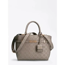 Женская сумка тоут Guess Bea Society Satchel серая (HWVS8132060-TAU): Пол Женский