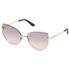 Женские солнцезащитные очки Guess с зеркальными линзами, бабочка (PGU7617-32Z59): Пол Женский