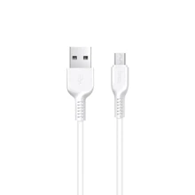 Кабель Hoco USB Cable to MicroUSB X13 2A 1m White: Тип USB Cable - microUSB