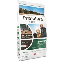 Сухой беззерновой корм Pronature Holistic Nordikо Large Bites для собак средних и крупных пород с индейкой и ягодами 12 кг: Тип Сухой корм