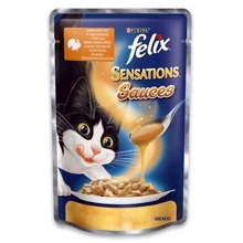 Влажный корм для котов Felix Sensations Sauces с индейкой в соусе и со вкусом бекона 100 г (7613036076234): Тип Влажный корм