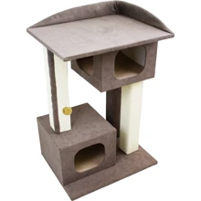 Когтеточка Lucky Pet домик Каньйон коричневая 57х44х79 см (555656): undefined undefined