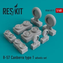 Смоляні колеса RESKIT для літака B-57 Canberra (1 типу) RS48-0117: Виробник RESKIT