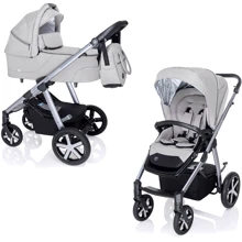 Универсальная коляска 2в1 Baby Design Husky NR 27 LIGHT GRAY: Тип коляски универсальная коляска (2-в-1)
