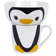 Набір дитячий Limited Edition Happy Penguin 2 ін. (YF6013): Матеріал фарфор